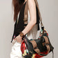 Women Retro Leather Flower Crossbody Bag Shoulde Bag