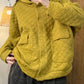 Women Winter Artsy Embroidery Cotton Hooded Padded Coat