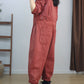 Women Vintage Solid Long Sleeve Loose Jumpsuits