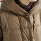 Women Winter Casual Solid Hooded Long Down Coat