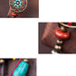 Women Vintage Bead Weave Alloy Pandent Tassel Sweater Necklace