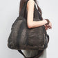 Women Vintage Canvas Spliced Handbag Shoulder Bag