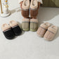 Women Winter Plush Platform Indoors Slippers