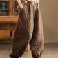 Women Winter Retro Casual Cotton Harem Pants