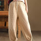 Women Winter Retro Casual Cotton Harem Pants