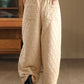 Women Winter Retro Casual Cotton Harem Pants