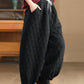 Women Winter Retro Casual Cotton Harem Pants