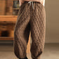 Women Winter Retro Casual Cotton Harem Pants