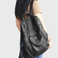 Women Retro Leather Spliced Backpack