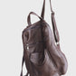 Women Retro Leather Spliced Backpack