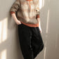 Women Autumn Casual Stripe Colorblock Stand Collar Sweater