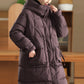 Women Winter Casual Solid Hooded Down Coat