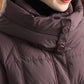 Women Winter Casual Solid Hooded Down Coat