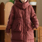 Women Winter Casual Solid Hooded Down Coat