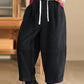 Women Winter Croduroy Fleece-lined 100%Cotton Harem Pants