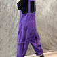 Women Vintage Solid Cotton Pocket Loose Jumpsuits