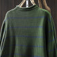 Women Autumn Artsy Stripe Pumpkin O-Neck Knit Sweater