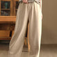 Women Winter Pure Color Thick Harem Pants