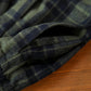 Women Autumn Vintage Plaid Wool A-Shape Skirt