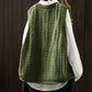 Women Casual Autumn Cotton V-Neck Cable Knit Vest