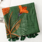 Women Atsy Print Bird Tassel Shawl Scarf