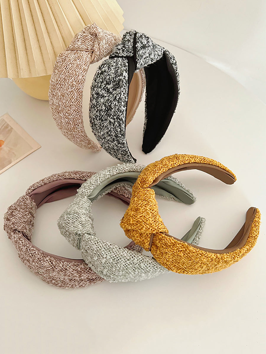 5 Pieces Casual Knot Woven Hair Band