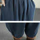 Women Winter Solid Padded Harem Pants