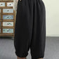 Women Winter Solid Padded Harem Pants