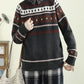 Women Autumn Artsy O-Neck Knit Sweater