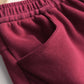 Women Winter Pure Color Fleece-lined Straight Pants