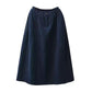 Women Autumn Casual Solid A-Shape Padded Skirt