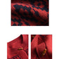 Women Autumn Artsy O-Neck Jacquard Sweater