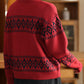 Women Autumn Artsy O-Neck Jacquard Sweater