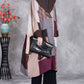 Women Vintage Patchwork Turn-down Collar Coat