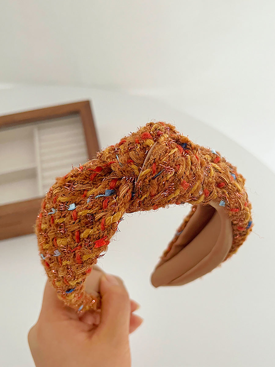 5 Pieces Women Casual Knot Woven Hair Band