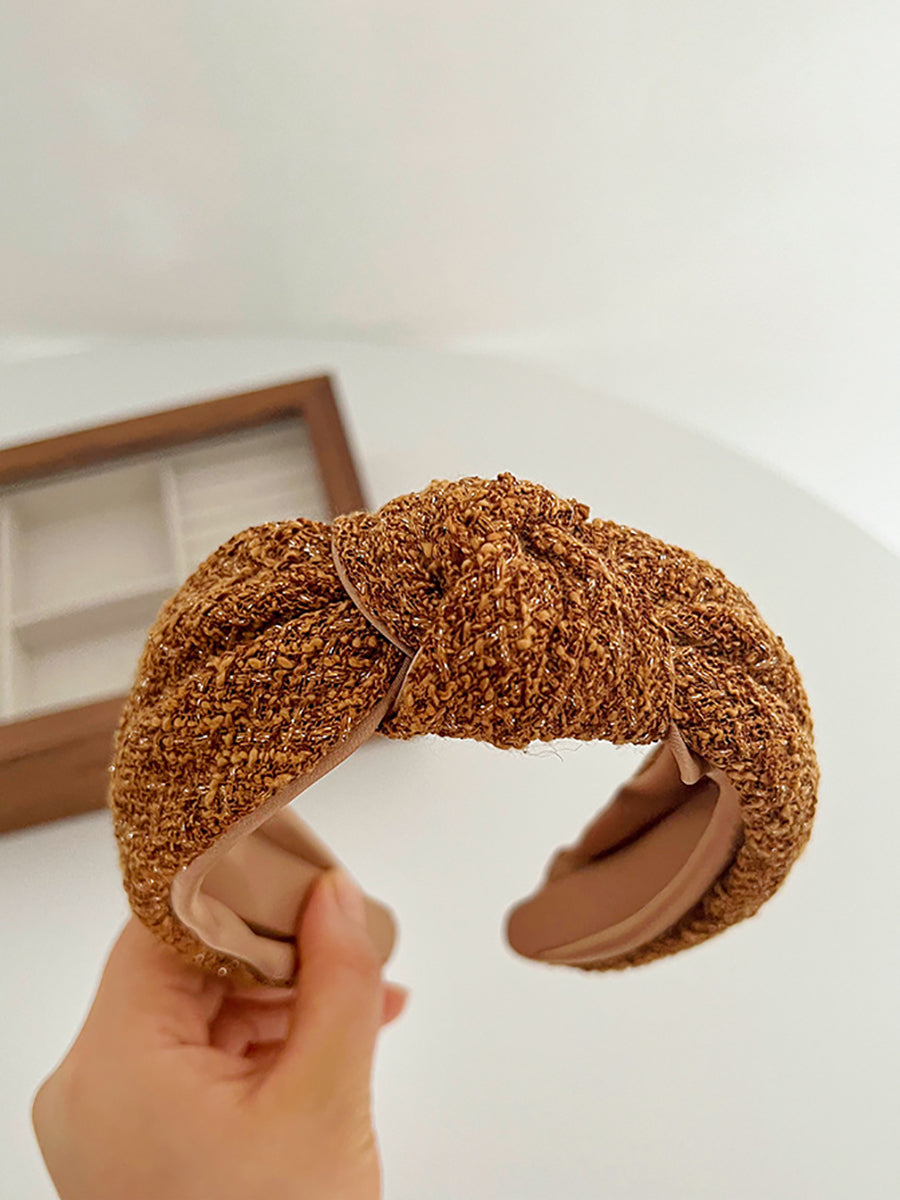 5 Pieces Women Casual Knot Woven Hair Band