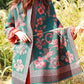 Women Ethnic Flower Tassel Thick Travel Shawl Scarf