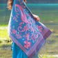 Women Ethnic Flower Tassel Thick Travel Shawl Scarf