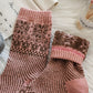 6 Pairs Women Vintage Flower Wool Socks