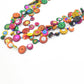 Fashion Colorful Wooden Bead Weave Multi-layer Necklace