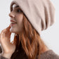 Women Casual Winter Solid Cotton Keep Warm Knit Cap