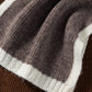 Women Winter Colorblock Wool Knit Scarf