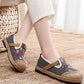 Women Summer Artsy Embroidery Linen Cotton Shoes