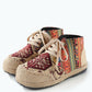 Women Autumn Ethnic Linen Embroidery Ankle Boots