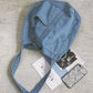 Vintage Solid Denim Spliced Shoulder Bag Handbag