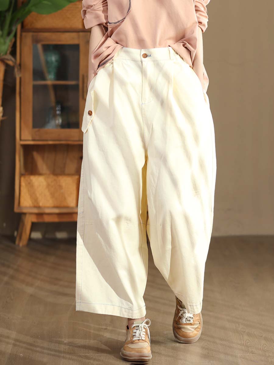 Women  Autumn Commute Solid Loose Harem Pants