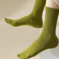 7 Pairs Women Winter Casual Solid Cotton Socks