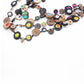 Fashion Colorful Wooden Bead Weave Multi-layer Necklace