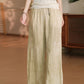 Women Summer Casual Solid Straight Linen Pants