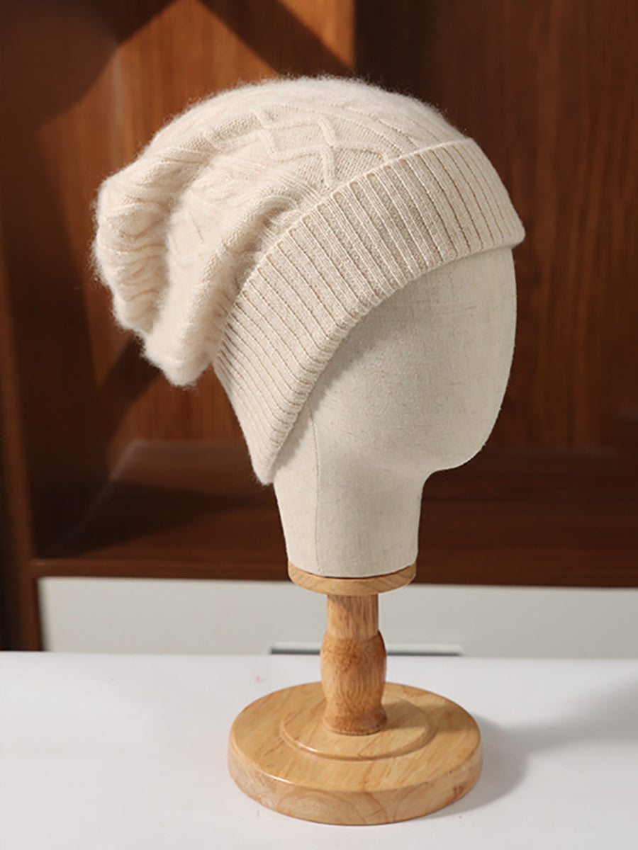 Women Winter Warm Knit Wool Hat